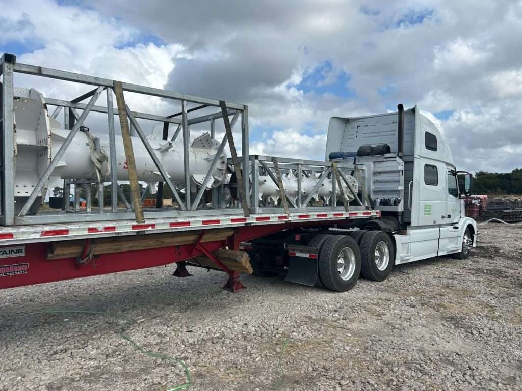 Custom solution loaded on trailer